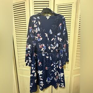 Westport Navy Floral Long Sleeve Dress